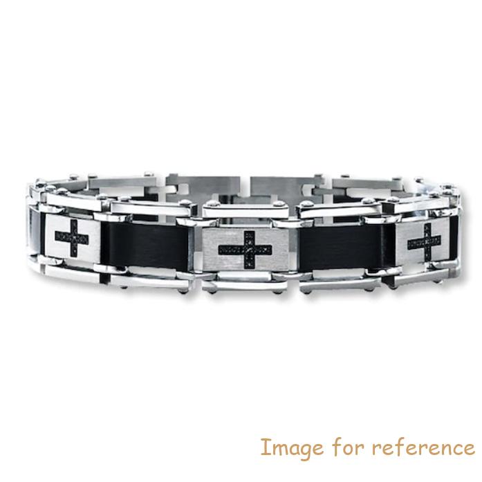 Custom Men's Bracelet Black Stainless Steel wholesale jewelry suppliers
