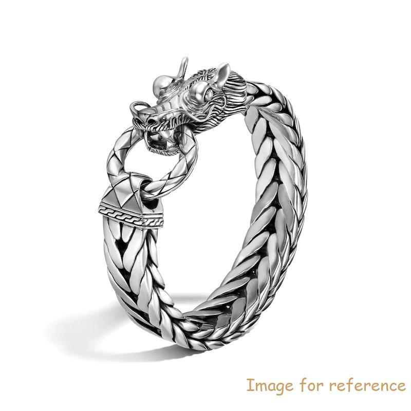 Custom Men's Legends Naga Bracelet Sterling Silver wholesale rhodium plated jewelry