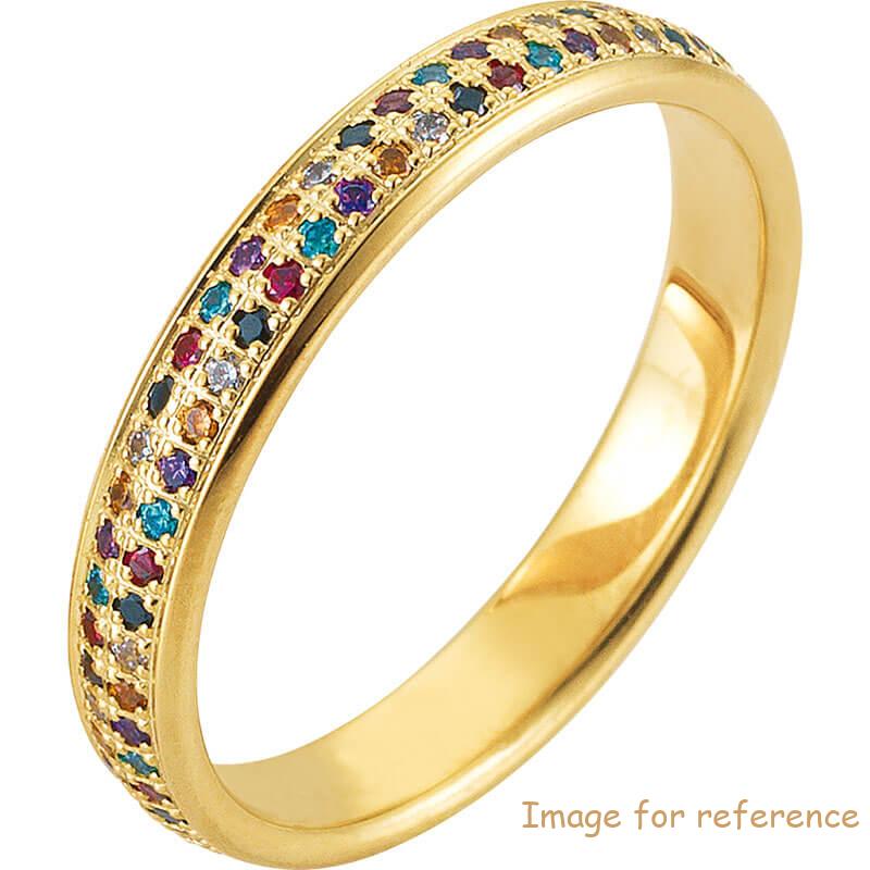 Custom Personalised Classic Name ring in 18k Gold Plating