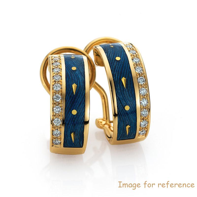 Custom Personalized earring on 14K Gold Plated Sterling Silver