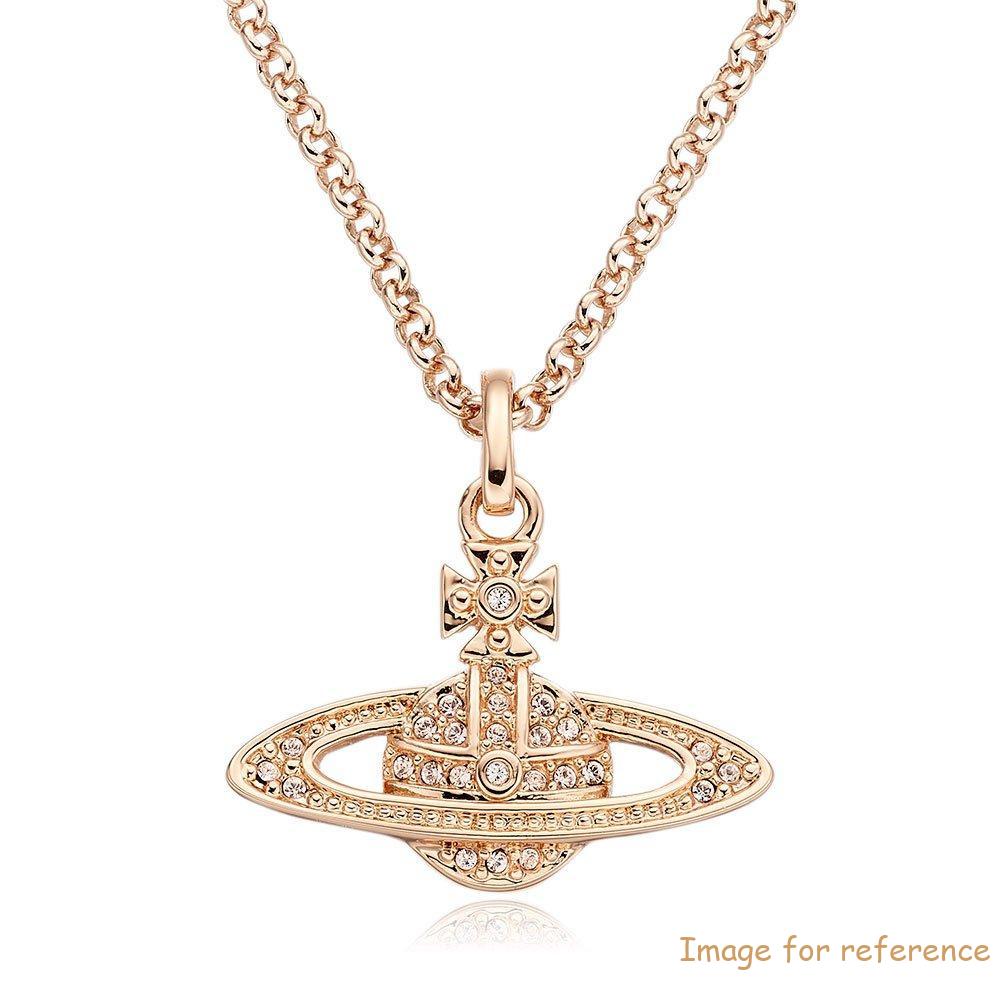 Custom Rose Gold Tone Orb Pendant Plating with gold on the surface