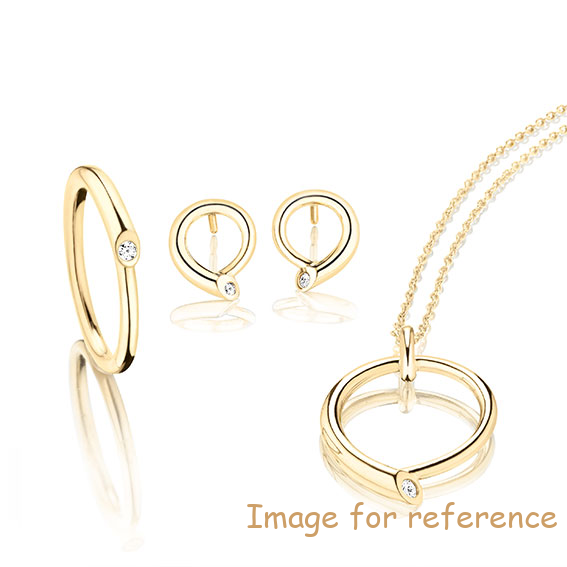 Custom earrings ring necklace for personalized Jewelry in Sterling Silver & Gold