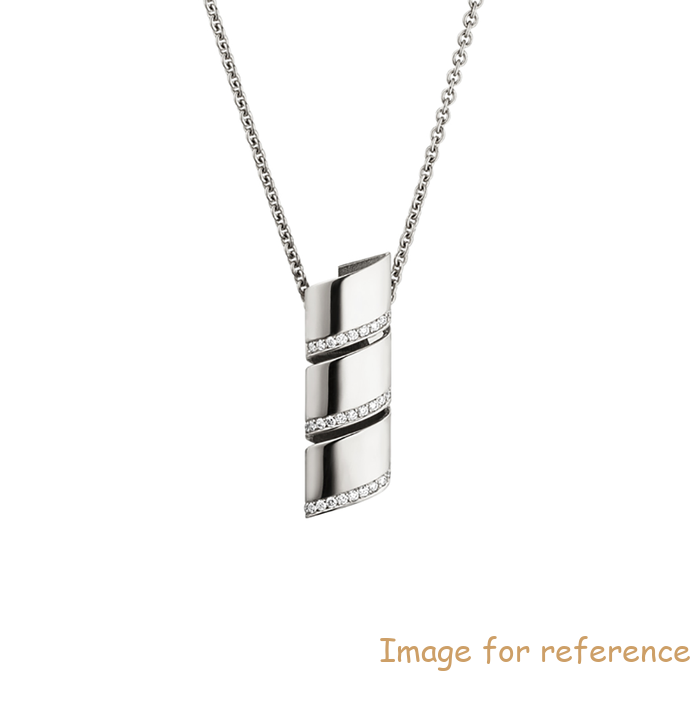 Custom made 925 sterling silver CZ pendant is rhodium plating