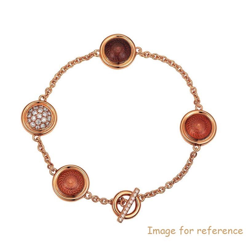 Custom rose gold plated bracelet in 925 Sterling Silver Jewelry China Manufacturer