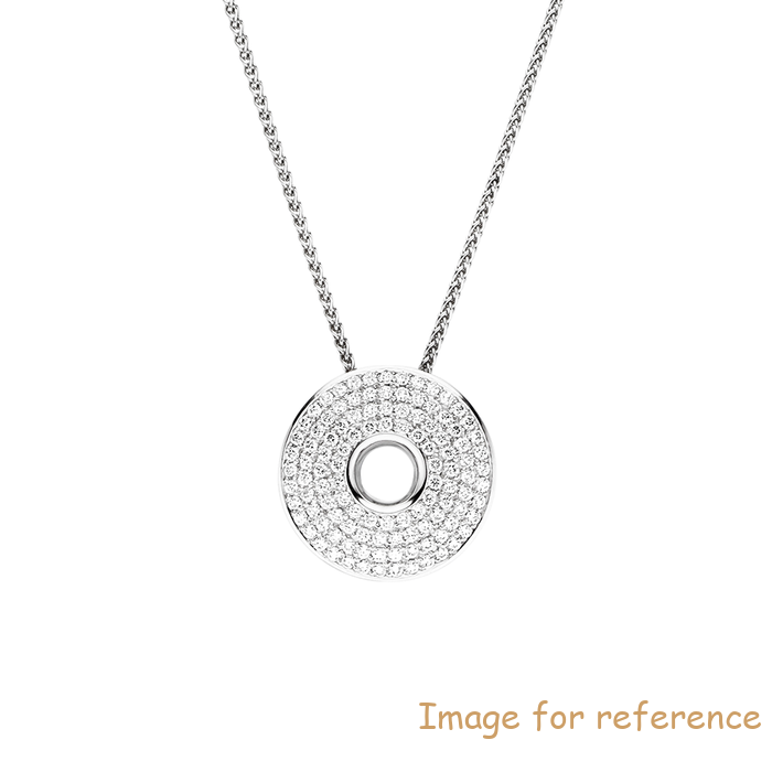 Concevez un magnifique collier personnalisé en argent et zircone cubique du fabricant de bijoux