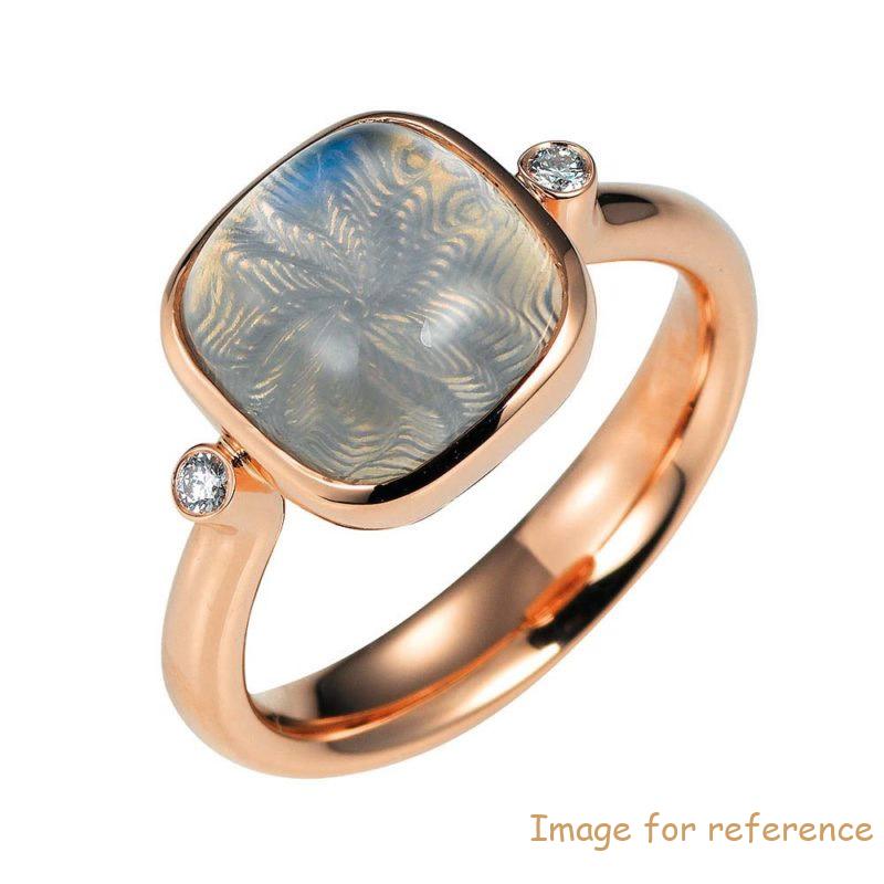 Offered custom made rose gold plated ring, intricately designed gold-plating jewelry manufacturer
