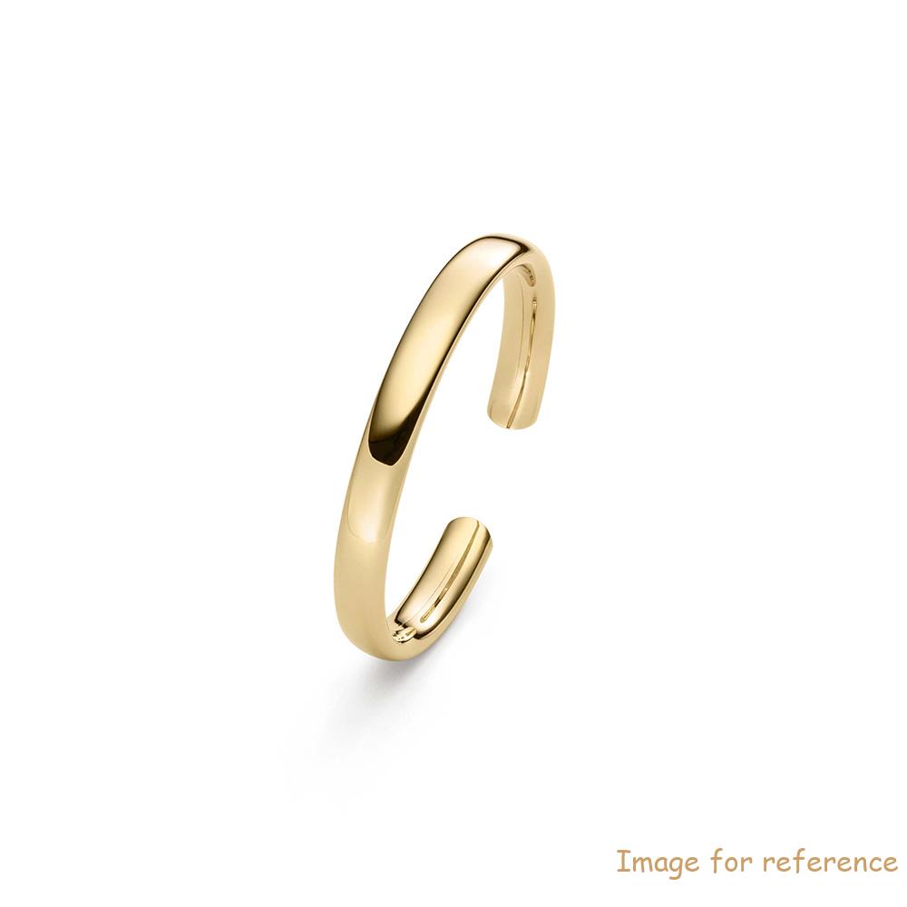 Personalized Engraving 925 sterling silver bangle bracelet in 18k Gold Plating