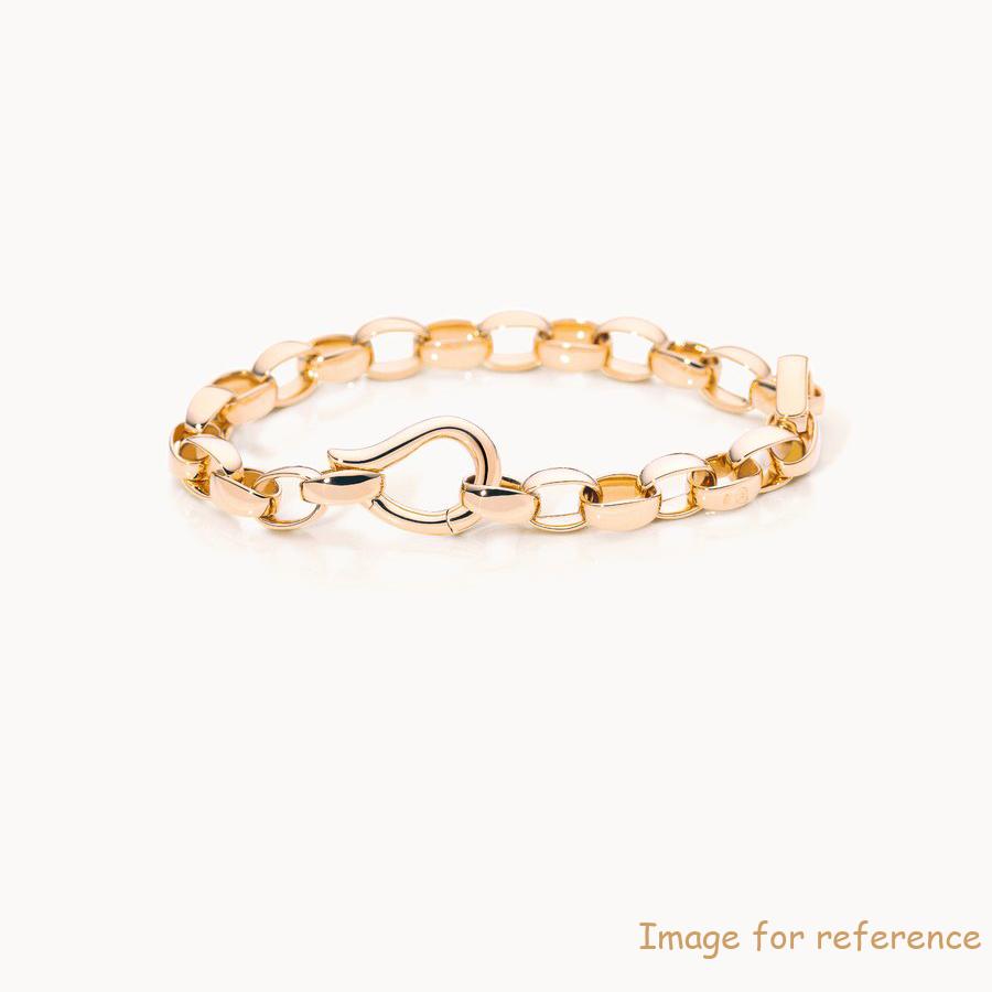 18k rose gold silver bracelet custom