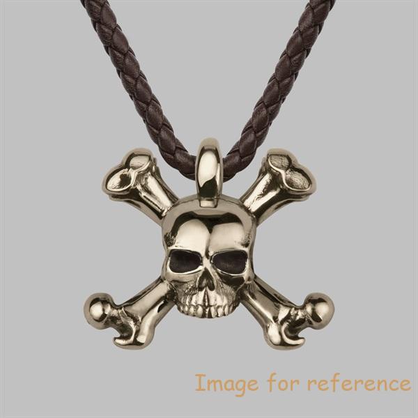Custom mens Skull Necklace Sterling Silver