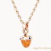 Custom wholesale 18K rose gold silver necklace