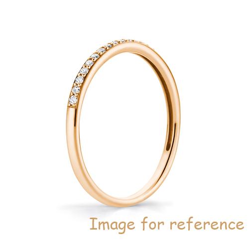 Custom wholesale CZ rose gold ring