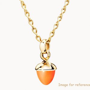 Custom yellow gold plated silver necklace