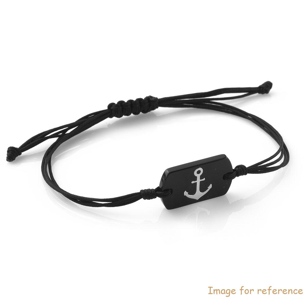 OEM 14K white gold cotton string bracelet