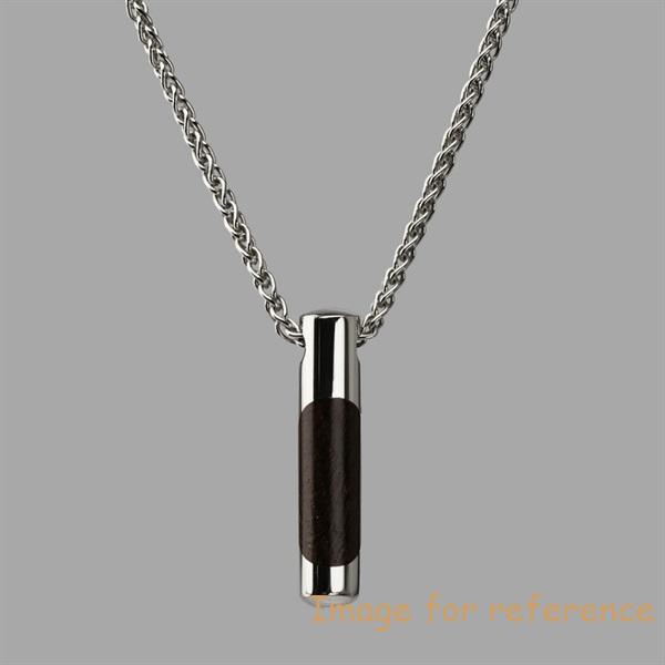 OEM Men Thames Wood Fuse Pendant Necklace Sterling Silver