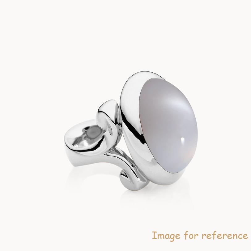 Rhodium Plated silver ring custom