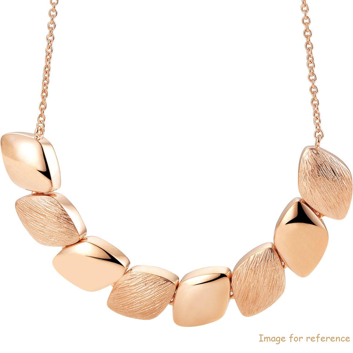 wonens rose gold silver necklace