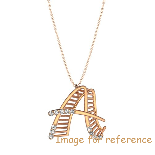 925 Sterling Silver in rose gold plated jewelry facotry Custom Design necklace