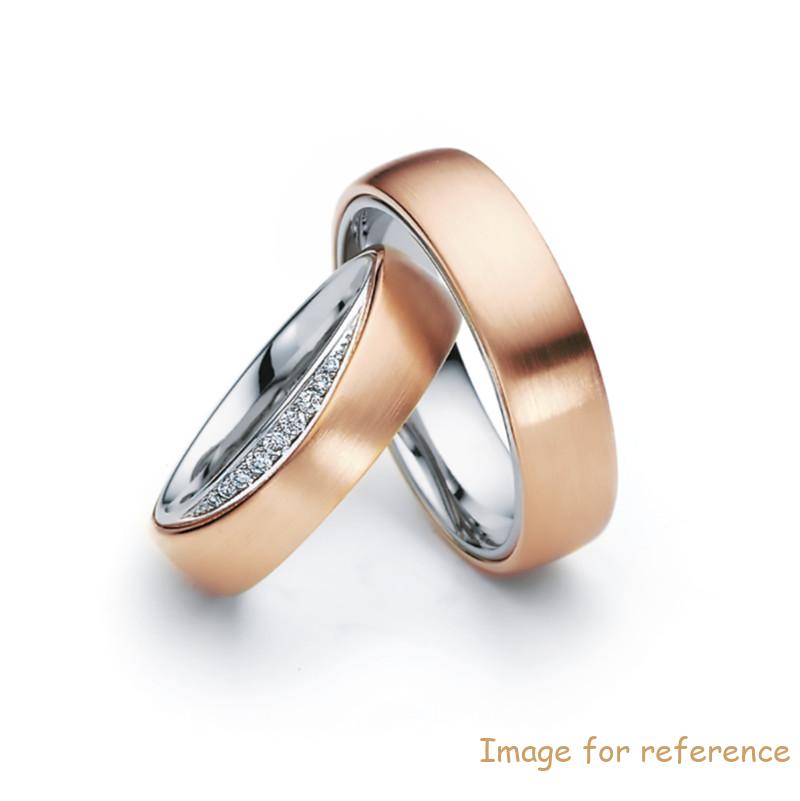 925 silver CZ ring 18k rose gold plated customized jewelry manufacturer