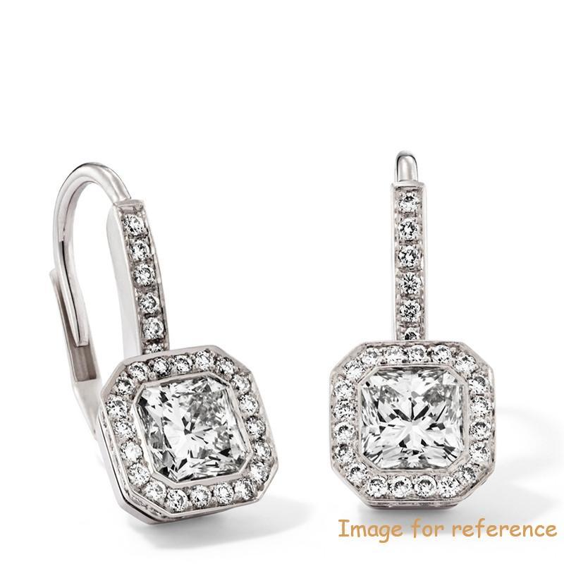Cubic zirconia earrings 925 sterling silver ODM production jewelers