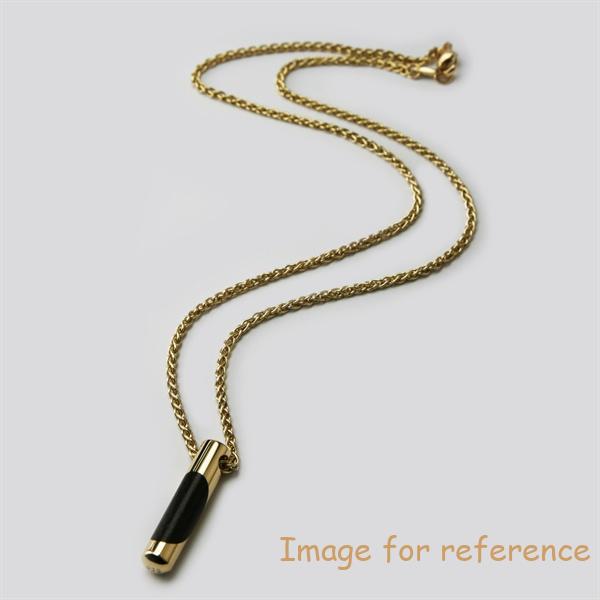 Custom Thames Wood Fuse Pendant Necklace 9 Carat Yellow Gold Plated silver jewelry Custom Thames Wood Fuse Pendant Necklace 9 Carat Yellow Gold Plated silver jewelry