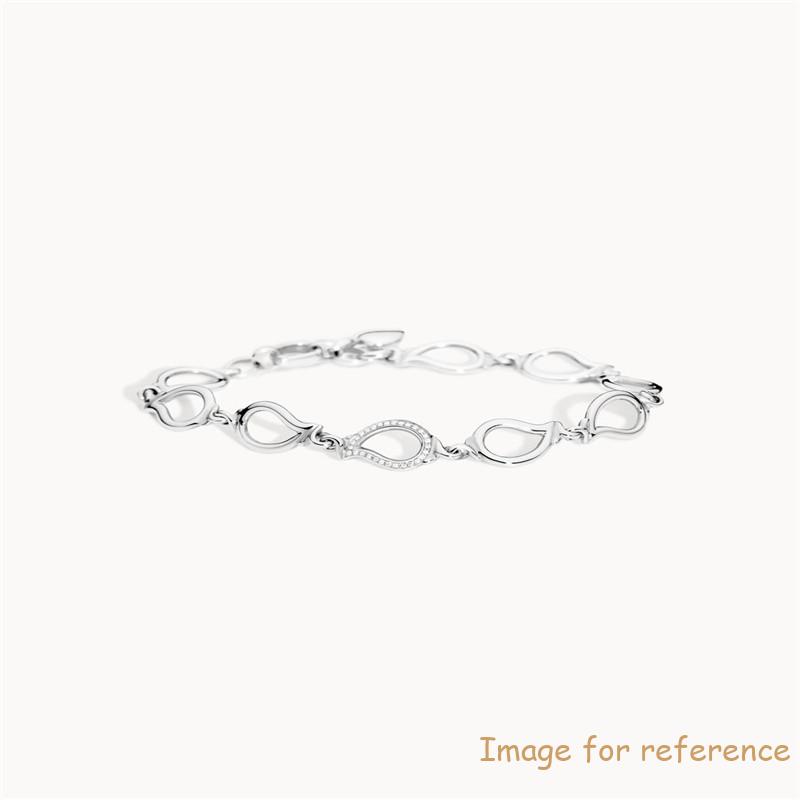 Custom bracelet silver 925 18k plated or rhodium for white silver
