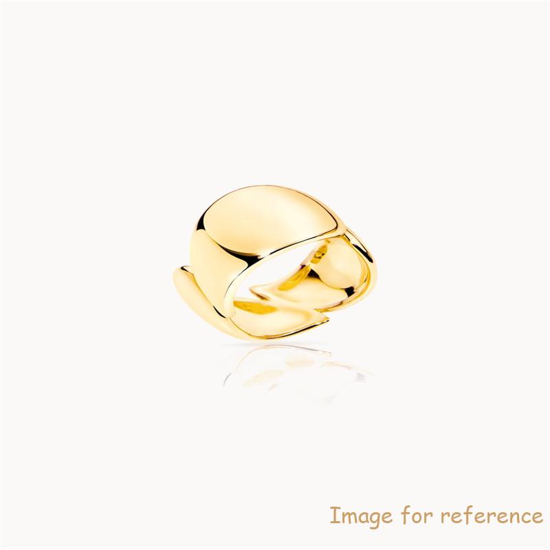Custom made gold plated ring has a wonderful, comfortable fit