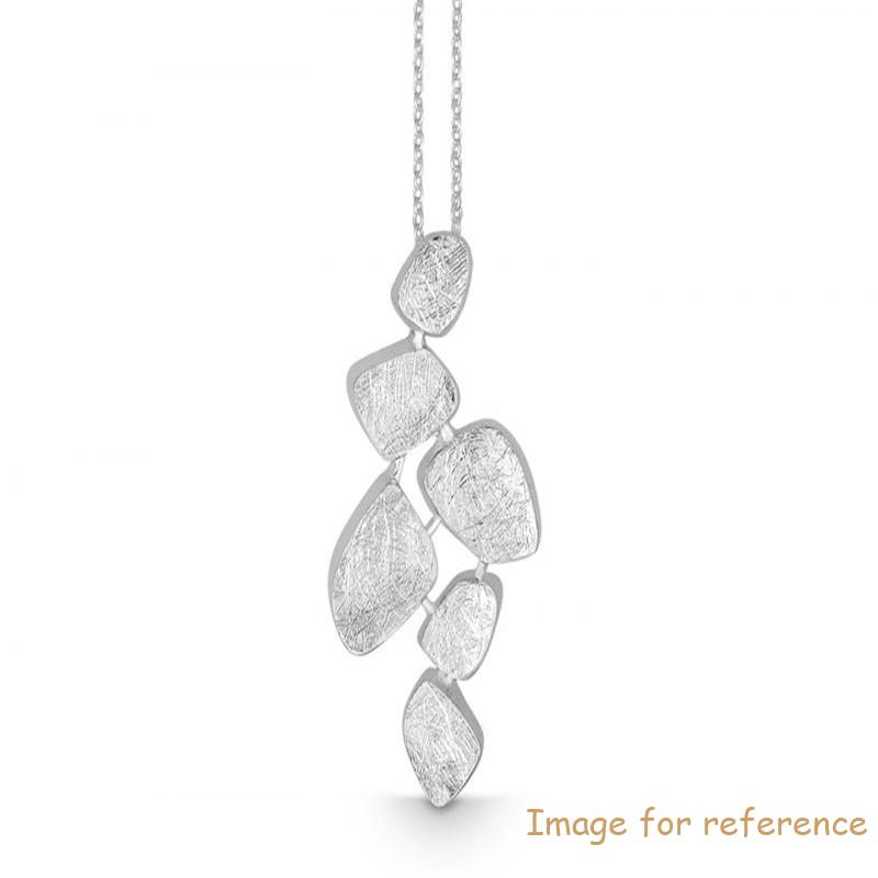 Fashion Silver White Gold Plated Necklace Custom jewelry supplier