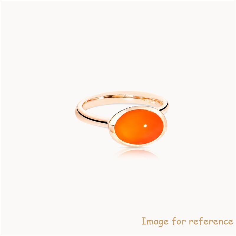 OEM fine ring 18K rose gold over sterling silver from JINGYING jewelry manufacturer