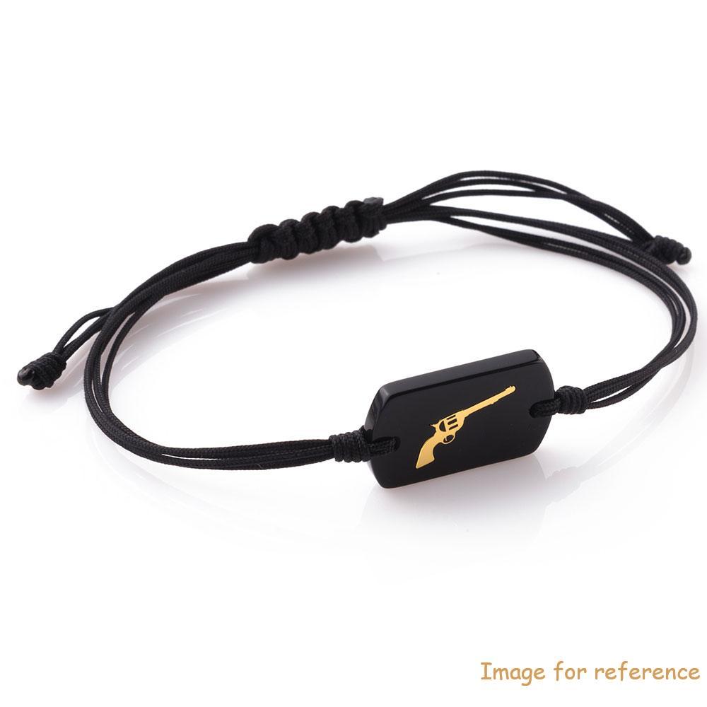 jewerly for men wholesales 14K yellow gold cotton string bracelet