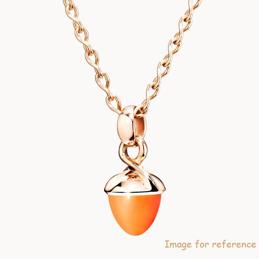 rose gold plated silver necklace OEM