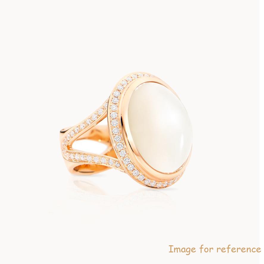Design CZ ring wiht 18K rose gold over sterling silver jewelry ODM OEM supplier