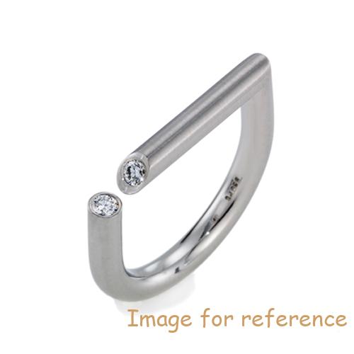 Design ring with 18k gold or rhodium coating in 925 προμηθευτές κατασκευαστών στερλίνας