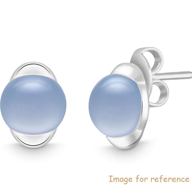 Personalised custom made 18K white gold earrings vermeil on sterling silver