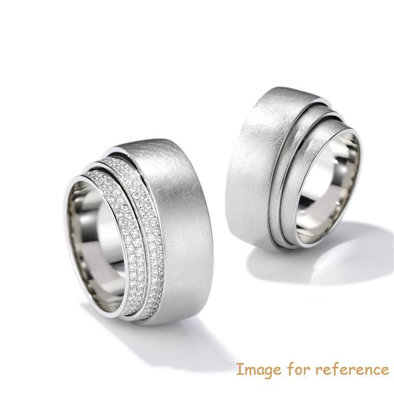 custom engraving CZ ring logo from 925 Kumush zargarlik buyumlari ishlab chiqaruvchisi