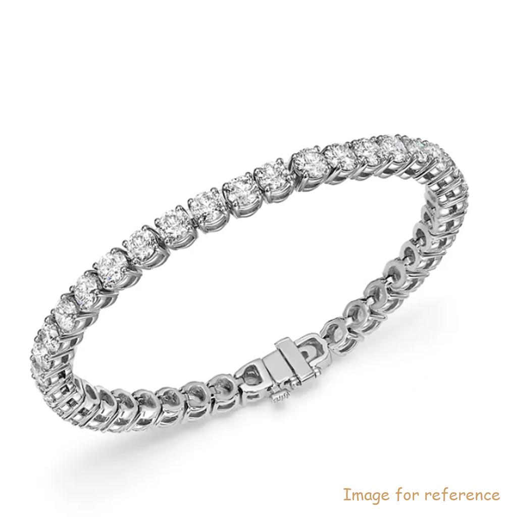 Belgian manufacturer of 925 silver jewelry Custom Design CZ Tennis Bracelet in 14K White Gold Vermeil Belgian manufacturer of 925 silver jewelry Custom Design CZ Tennis Bracelet in 14K White Gold Vermeil