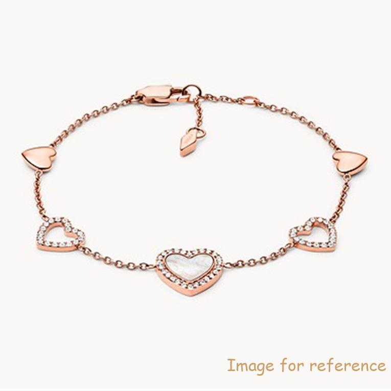 Coutume 925 silver bracelet filled in rose gold jewelry exclusive collection