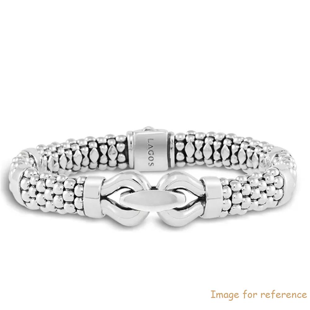 Custom Large Buckle Sterling Silver Caviar Mens Bracelets jewellry manufacturer supplier