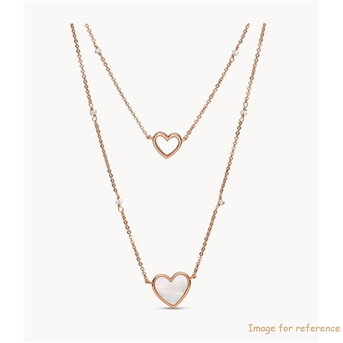 Custom wholesale rose gold vermeil necklace in silver plated jewelry for girls