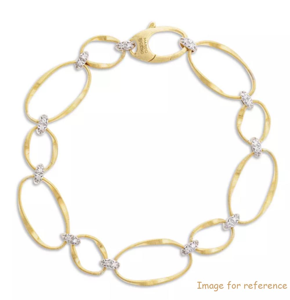 Финляндия 925 күміс зергерлік бұйымдарды жеткізуші 18к сары алтын вермэйлгі Finland 925 silver jewelry supplier custom creating 18K Yellow Gold vermeil Onde CZ Station Bracelet