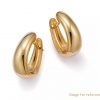 Norway 925 silver jewelry manufacturers custom OEM ODM Graduated Small Hoop Earrings in 14K Yellow Gold Vermeil