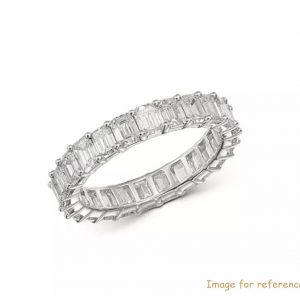 CZ Ring in 14K White Gold Vermeil Jewelry manufacturer