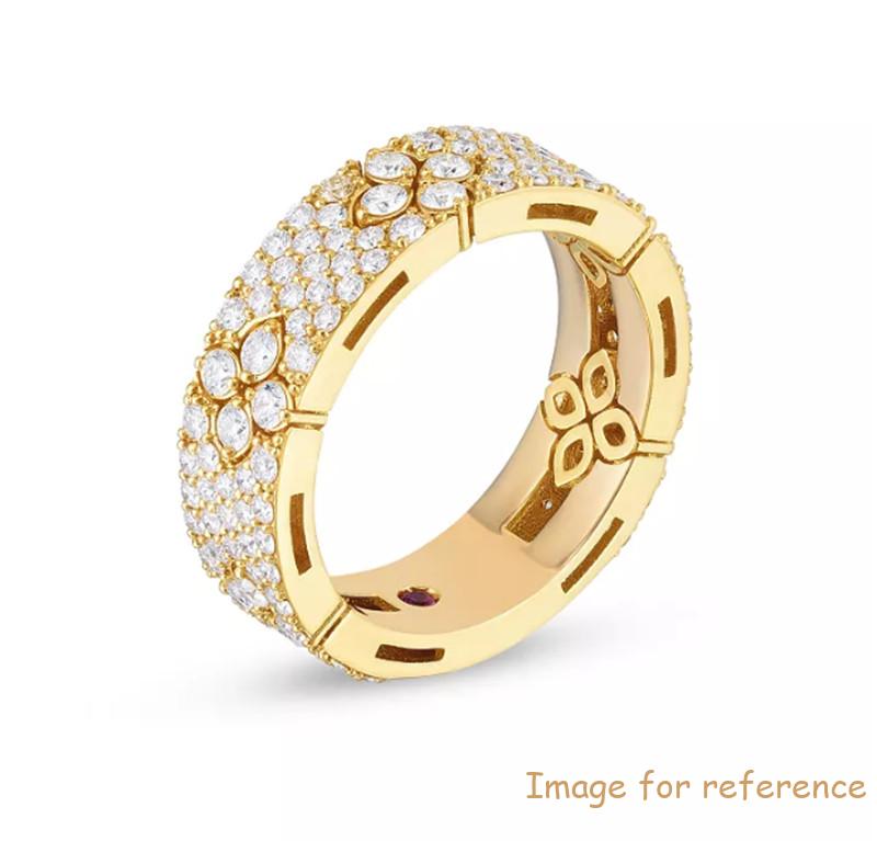 Custom made 18K Yellow Gold Vermeil Love in Verona CZ Flower Ring supplier Custom made 18K Yellow Gold Vermeil Love in Verona CZ Flower Ring supplier