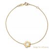 Flower Bracelet in 14K Yellow Gold Vermeil Silver Jewelry Manufacturer