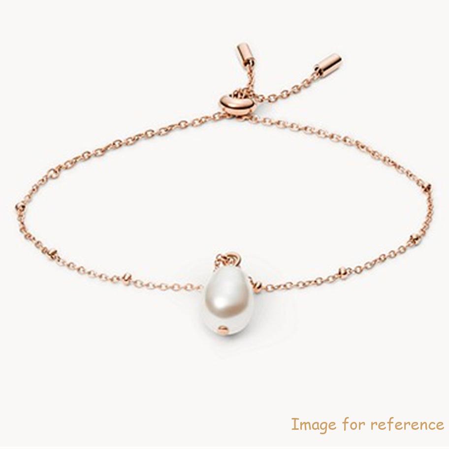 Pearl rose gold plated bracelet supplier create custommade engraved jewelry