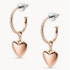 custom design jewelry manufacturer 18K rose gold filled sterling silver earrings