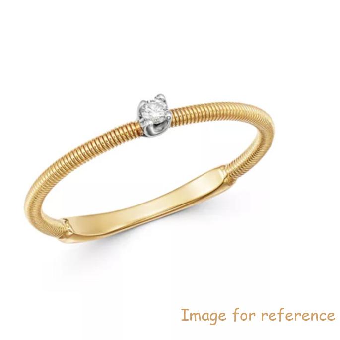 18K Yellow & White Gold cubic zirconia Ring custom OEM silver jewelry maker