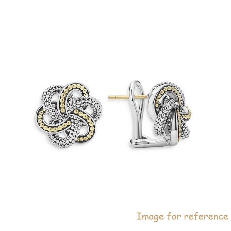 Customize Manufacturer of sterling Silver & 18K Yellow Gold Vermeil Love Knot Stud Earrings Customize Manufacturer of sterling Silver & 18K Yellow Gold Vermeil Love Knot Stud Earrings