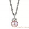 Danmark customer custom made OEM cubic zirconia fashion necklace jewelry