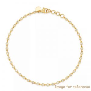 Diamond Bezel-Set Link Bracelet in 14K Yellow Gold, 0.65 ct. t.w. - 100% Exclusive