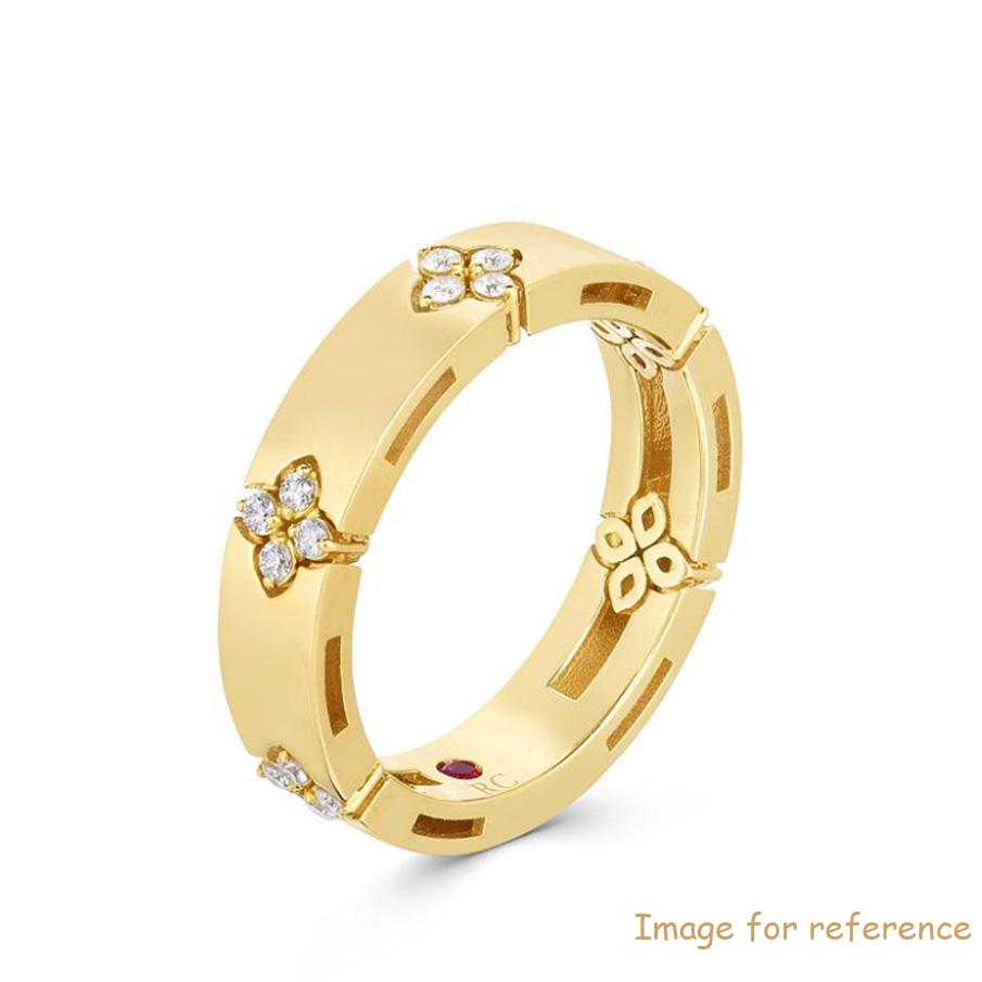 Looking 18K Yellow Gold Vermeil Verona CZ Flower Ring from sterling silver jewelry factory